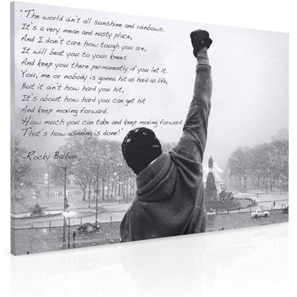 Hope Inspirational Canvas Print Motivational Quote Wall Art - Boxing Office - Picture 1 of 8